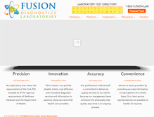 Tablet Screenshot of fusiondiagnostics.com